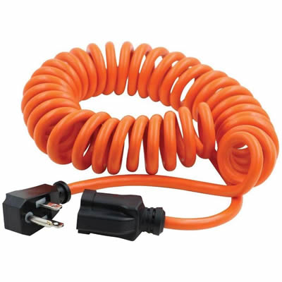 Monoprice Coiled Power Tool Extension Cord